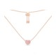 Rose Gold Collarbone Necklace For Women